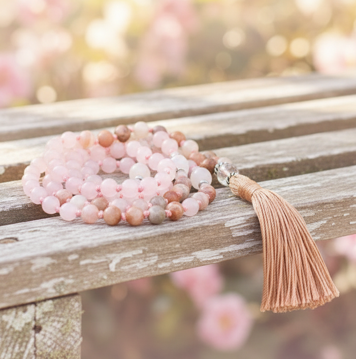 Love Mala - Rose Quartz & Moonstone