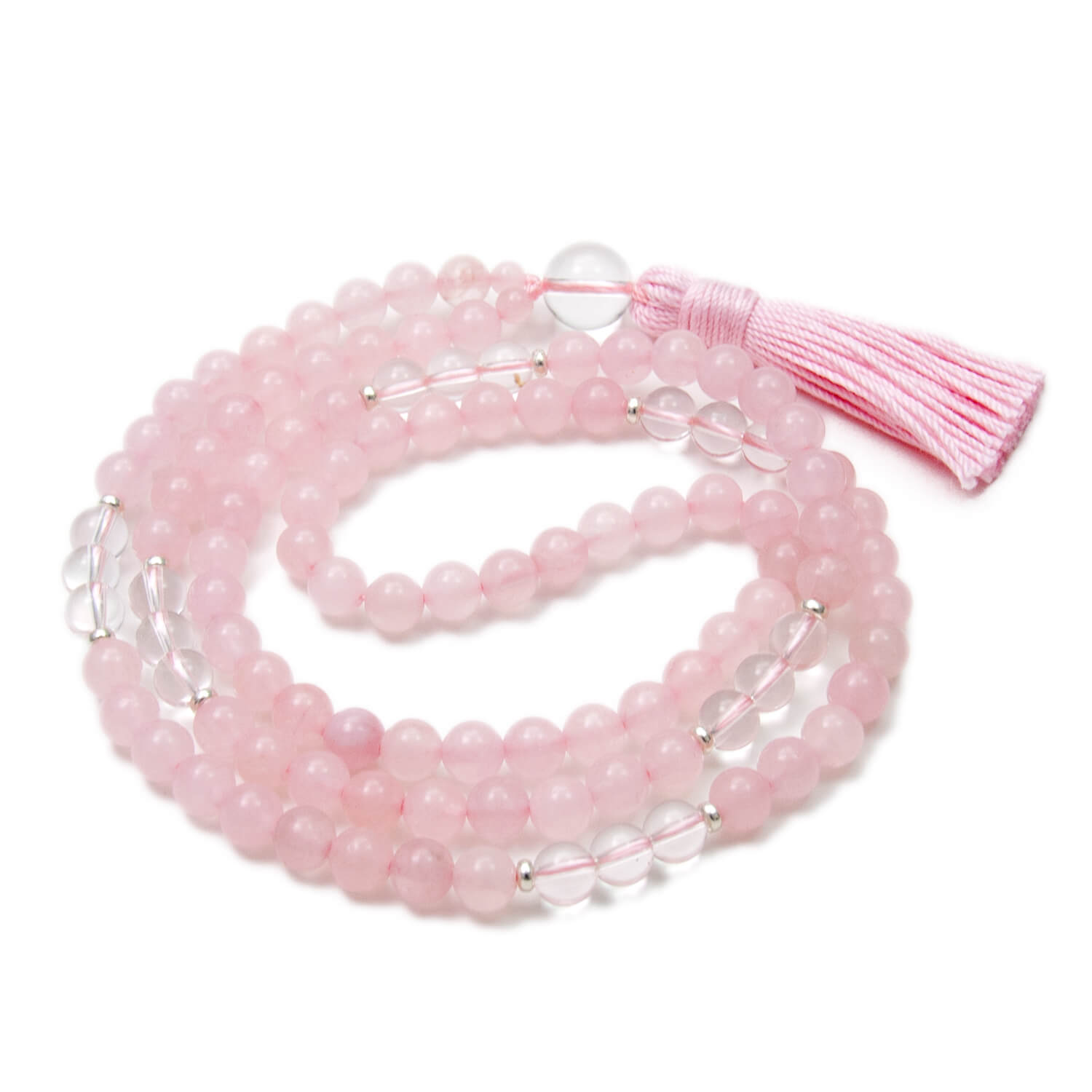 I Radiate Love Mala, Rose Quartz