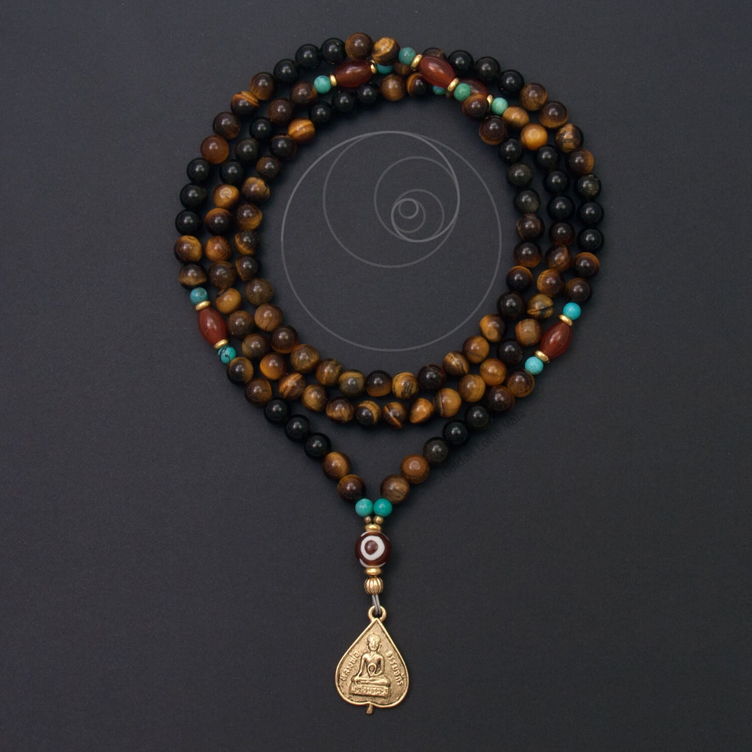 Middle Way Mala Necklace with Buddha Charm