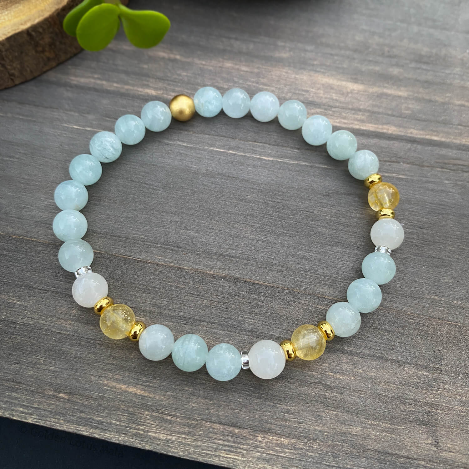 Dream Flow Bracelet – Aquamarine & Moonstone