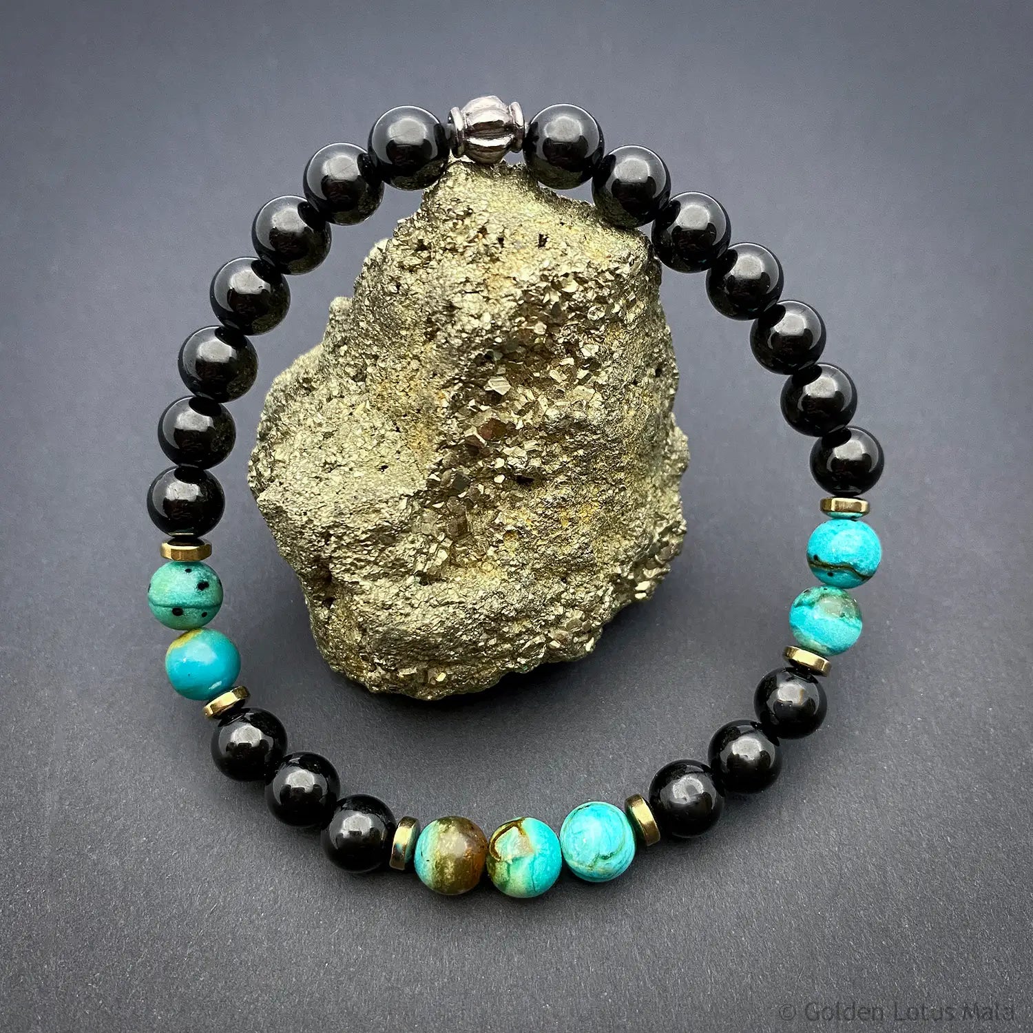 Tourmaline and Chrysocolla Bracelet - Harmony & Expression