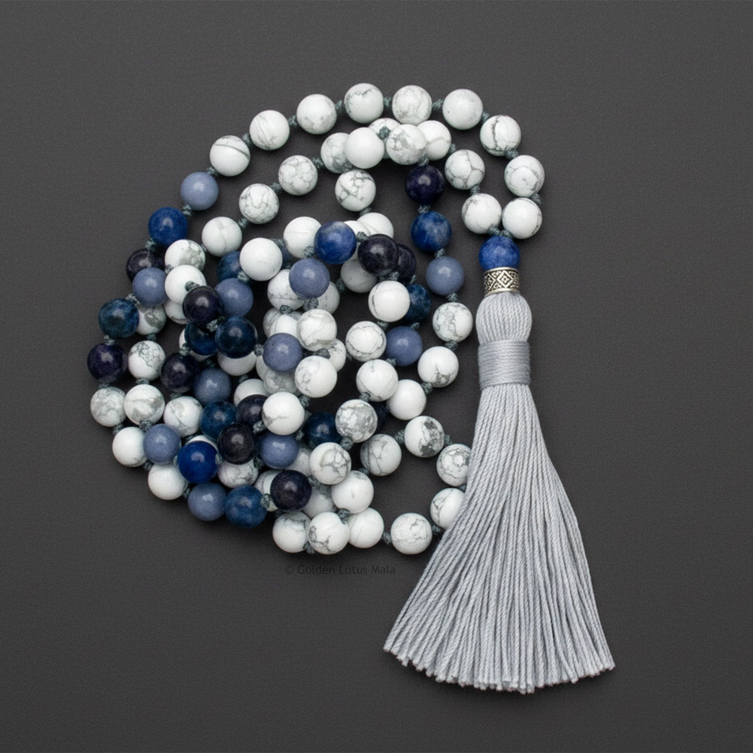 Peace Within Mala - Howlite