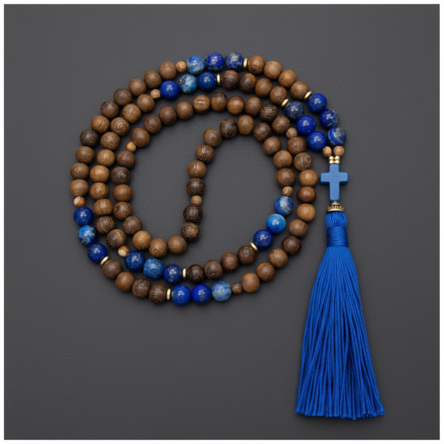 Christian Mala - Lapis Lazuli