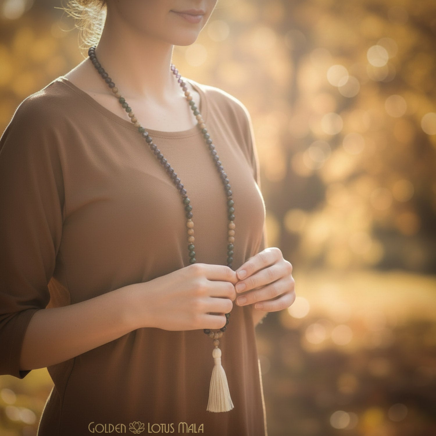 Nature's Grace by Golden Lotus Mala