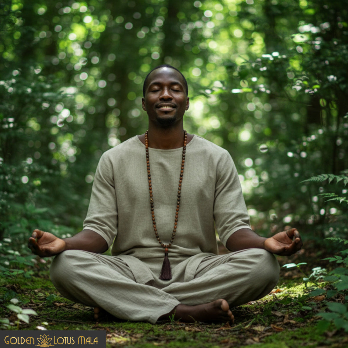 Sacred Earth Mala - Outback Jasper &amp; Redwood