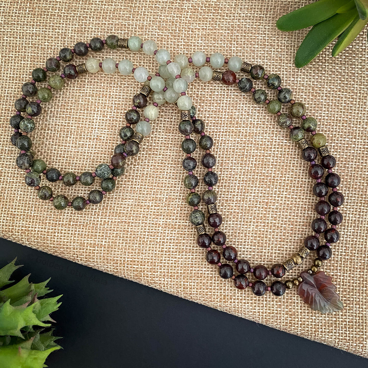 Forest Ember Mala Necklace