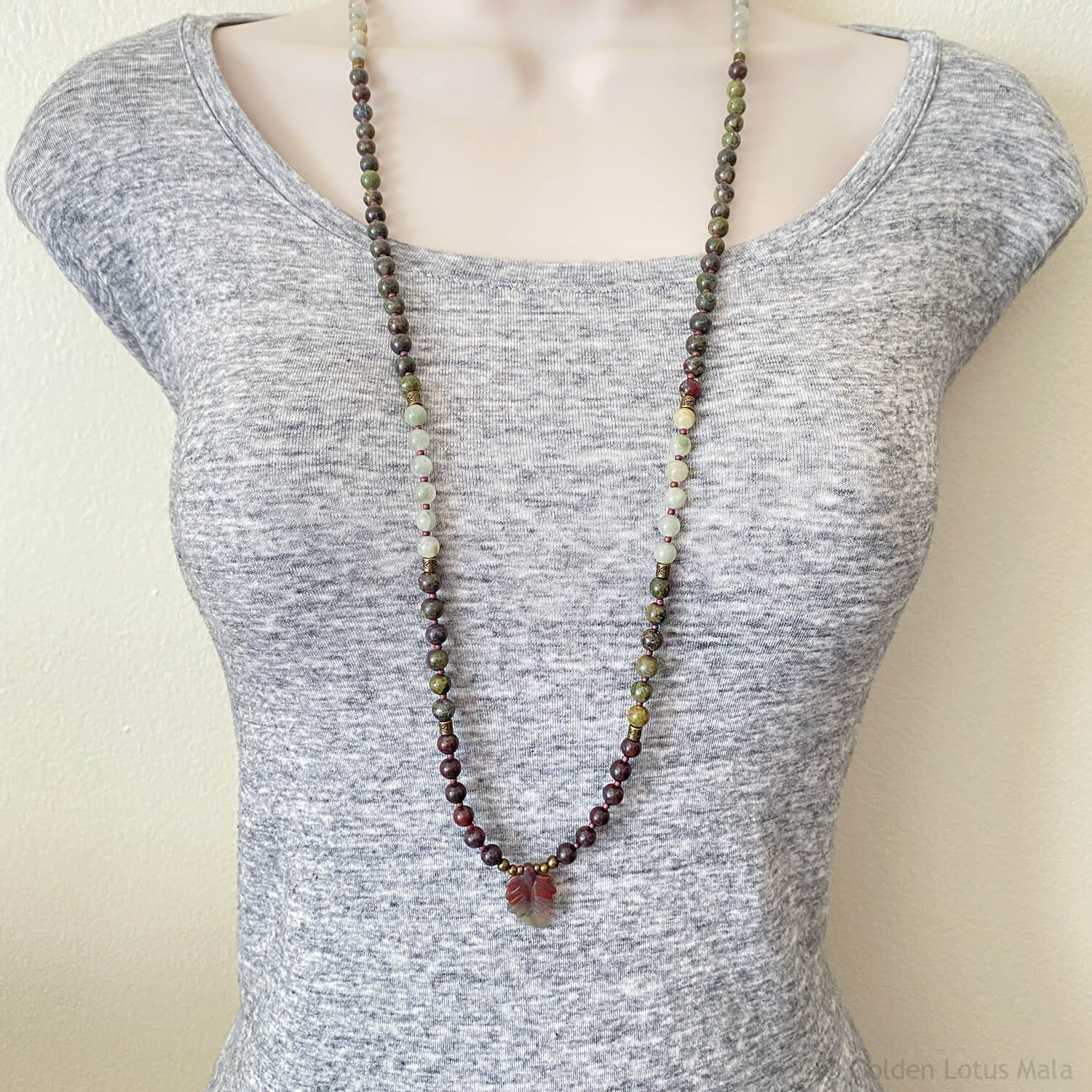 Forest Ember Mala Necklace