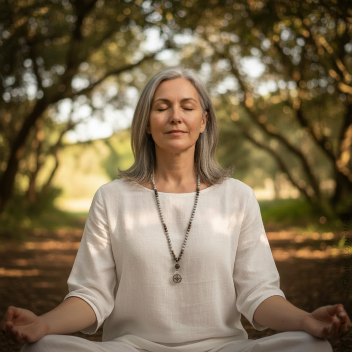 Guided Path Mala – Jasper, Bronzite &amp; Lava