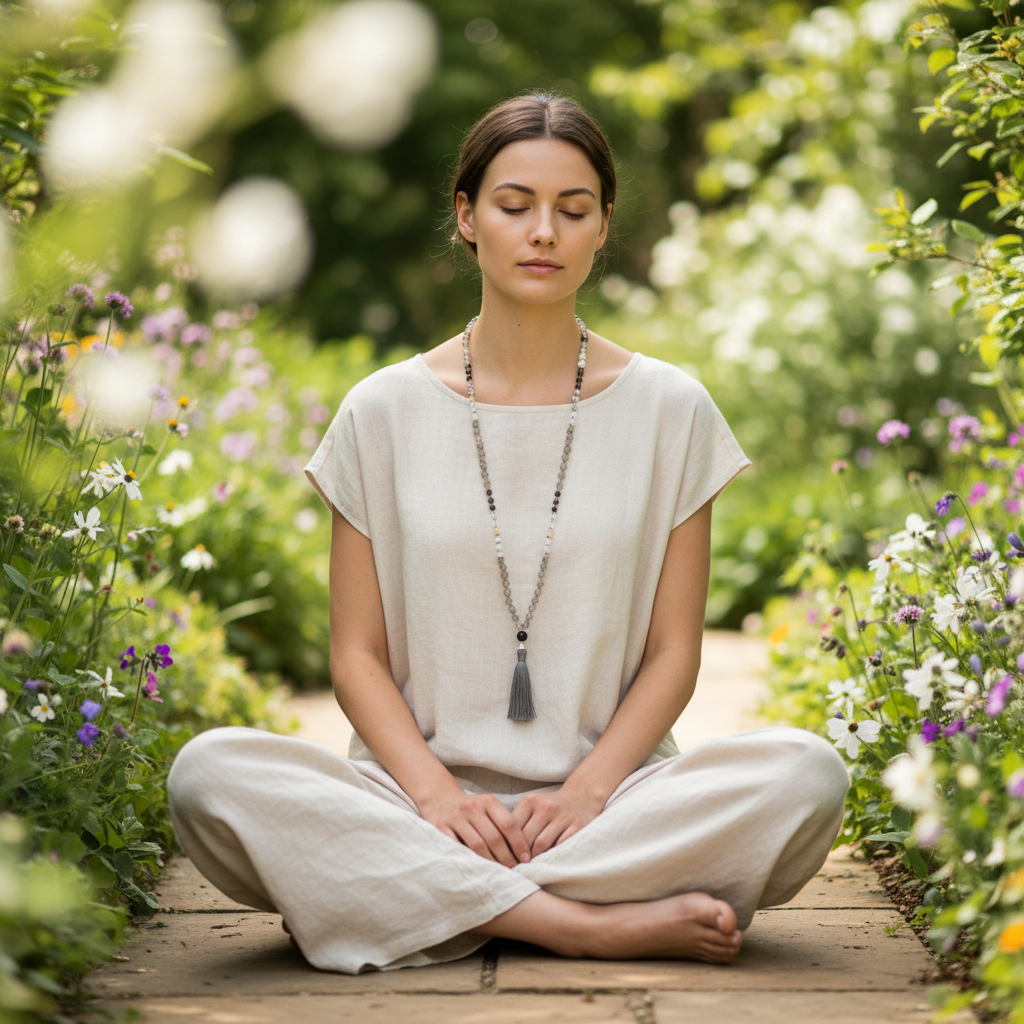 Celestial Renewal Mala – Labradorite &amp; Moonstone