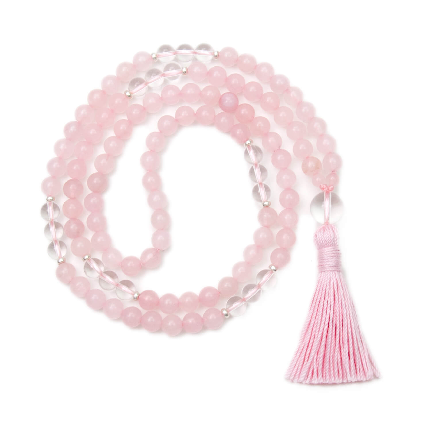 I Radiate Love Mala, Rose Quartz