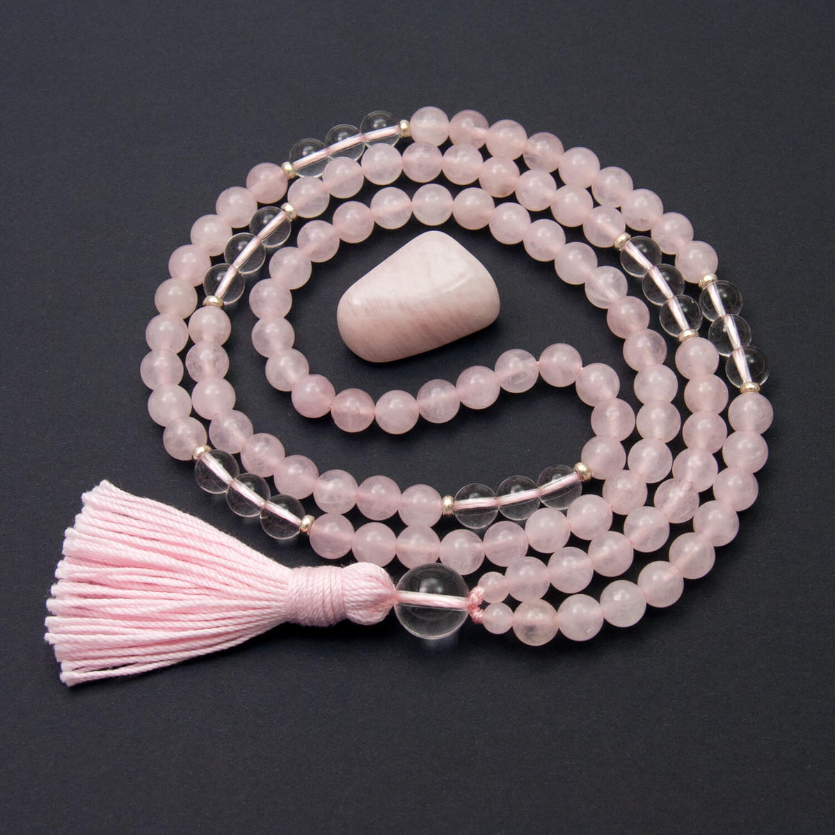 I Radiate Love Mala, Rose Quartz