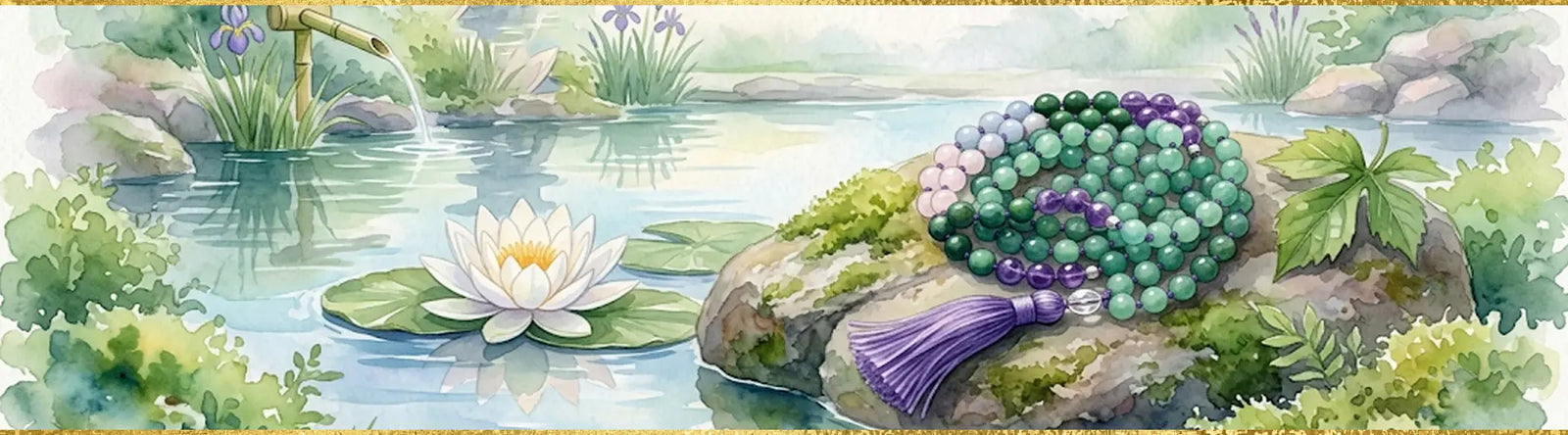 Golden Lotus Mala