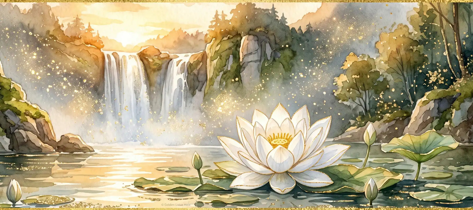 Golden Lotus Mala
