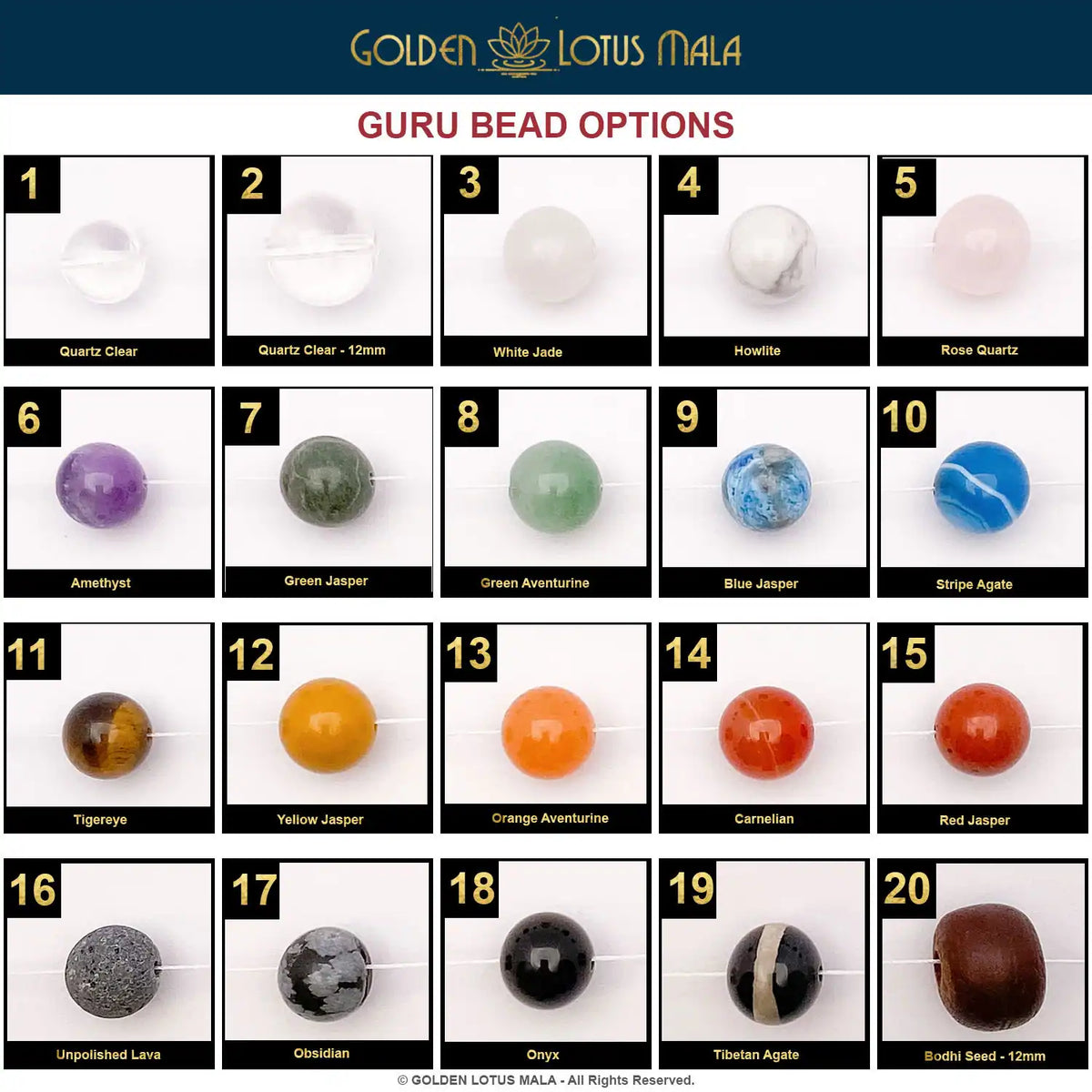 Custom Mala Guru Options