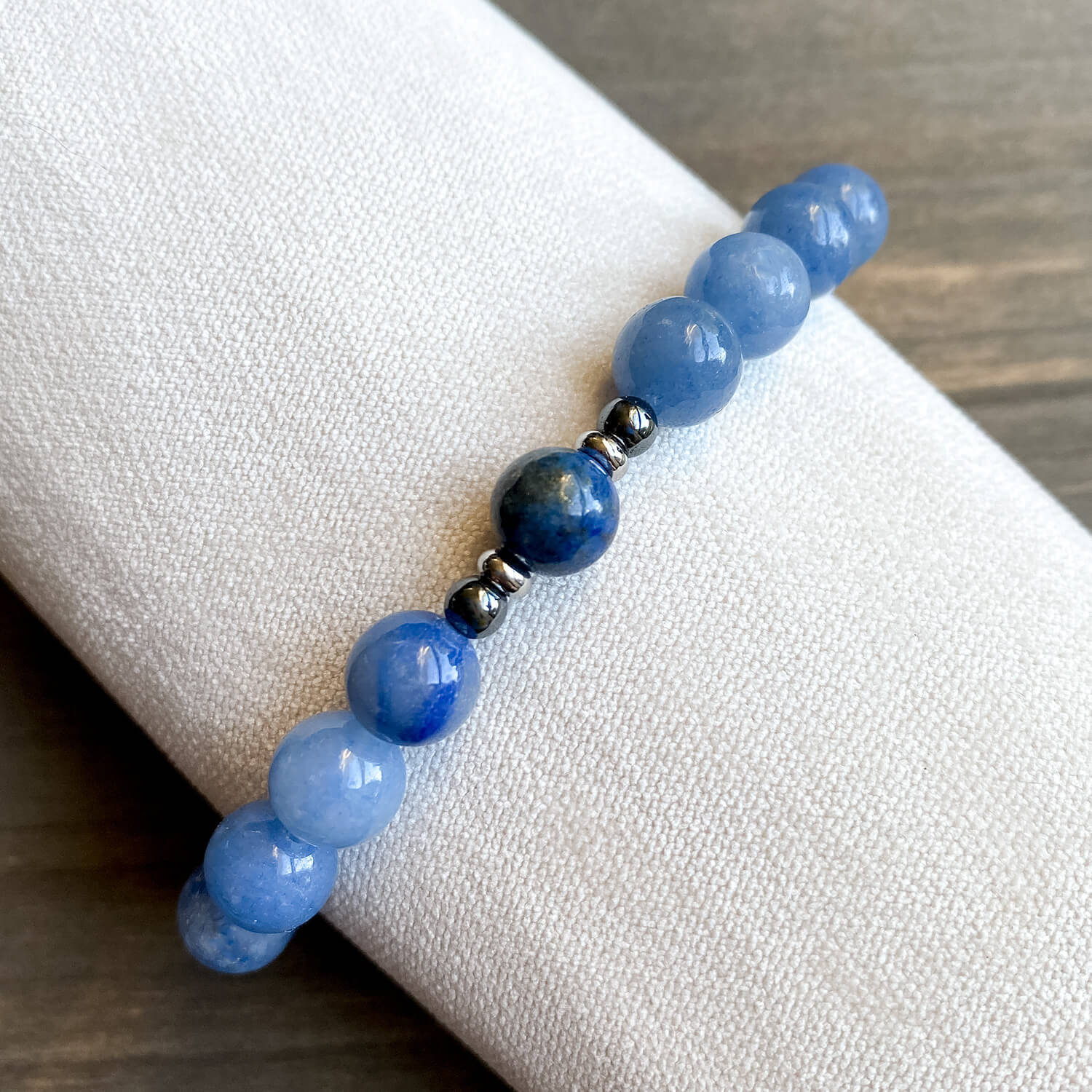 Bracelet 2 rangs Infini Lapis lazuli et Pyrite - Une Histoire de Pierres Bracelet 2 rangs Infini Lapis lazuli et Pyrite - Une Histoire de Pierres