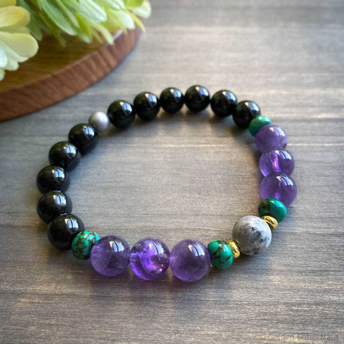 Self-Confidence Bracelet - Onyx, Amethyst, Jasper