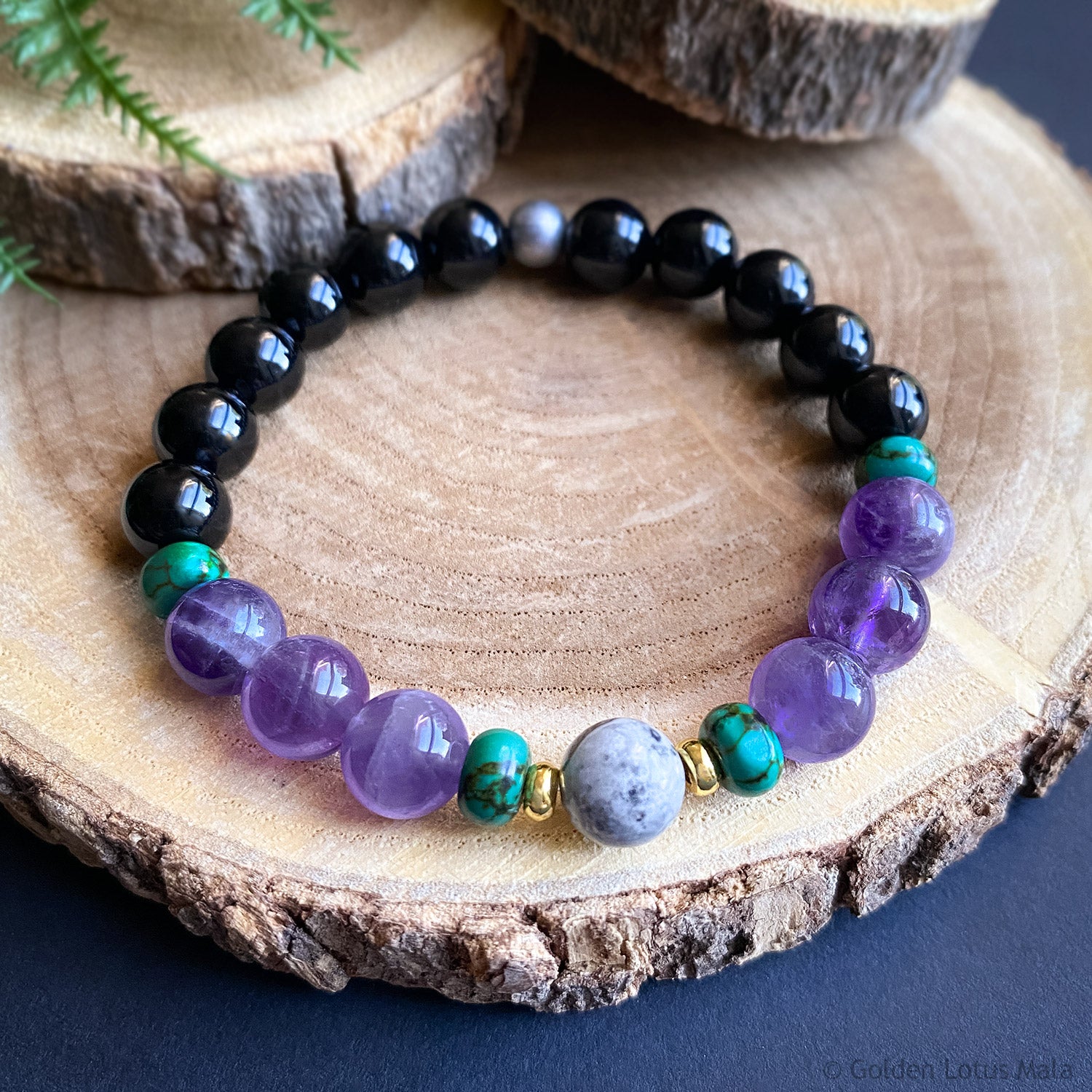 Self-Confidence Bracelet - Onyx, Amethyst, Jasper