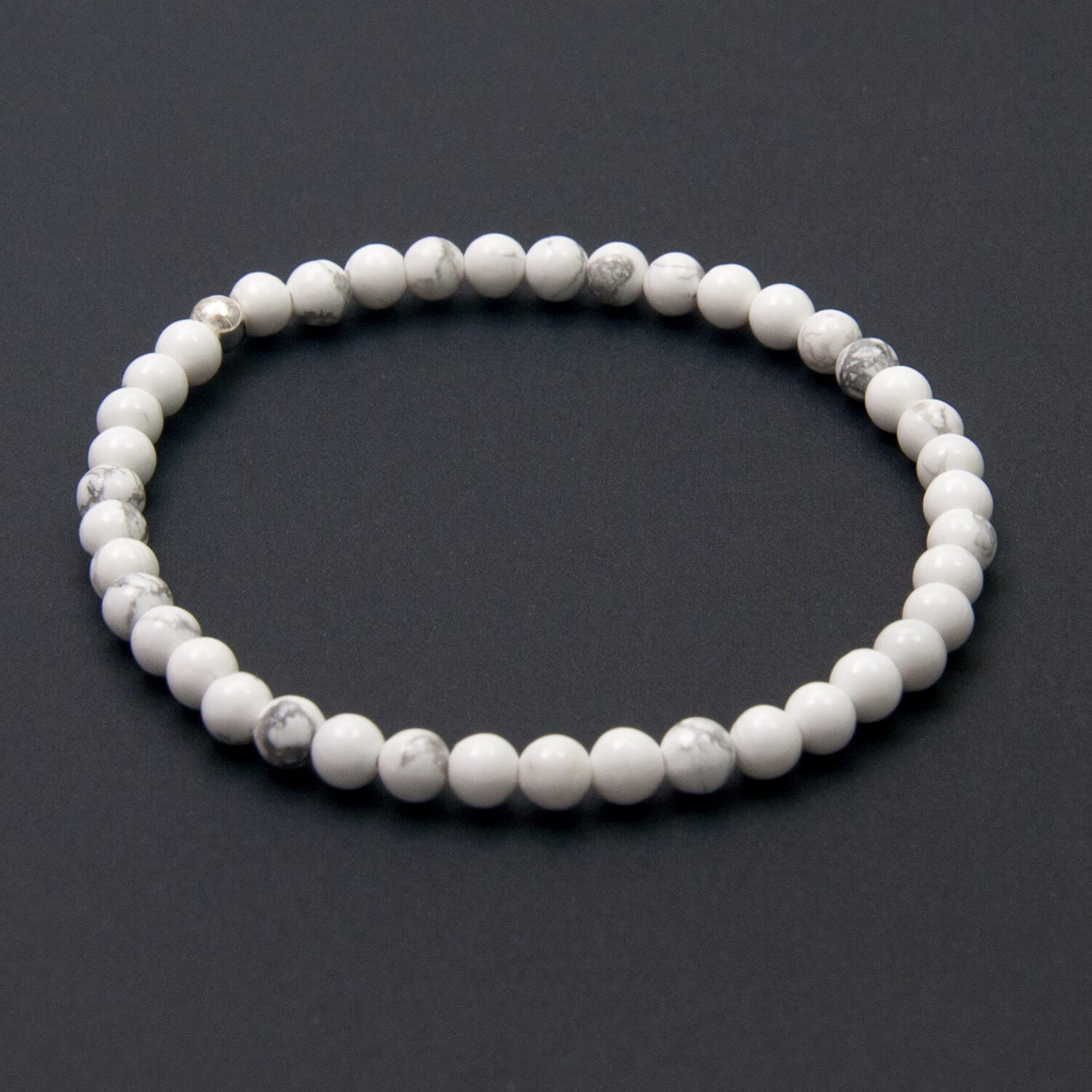 Howlite Dainty Bracelet, Serenity and Peace