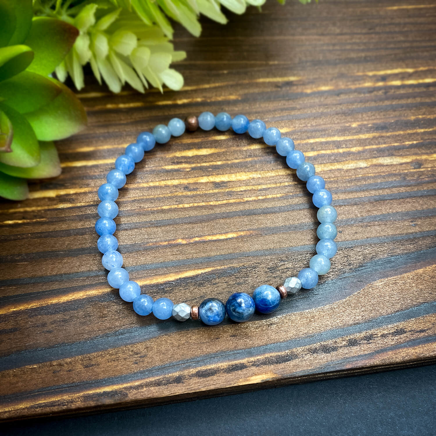 Bracelet en pierre naturelle Lapis Lazuli & Labradorite