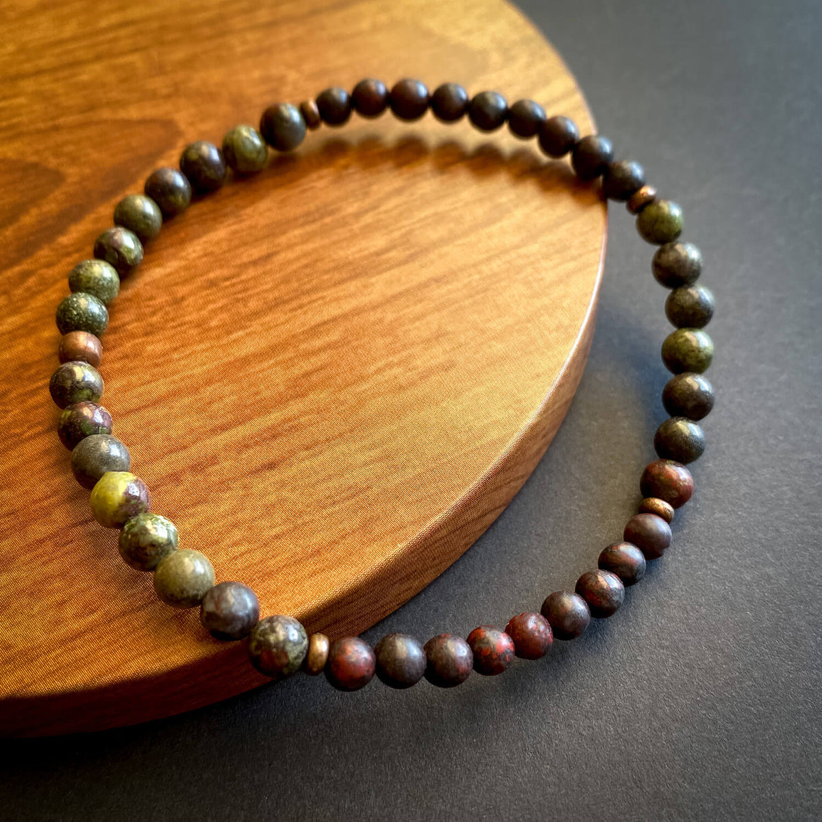 Dragons Blood and Jasper Bracelet