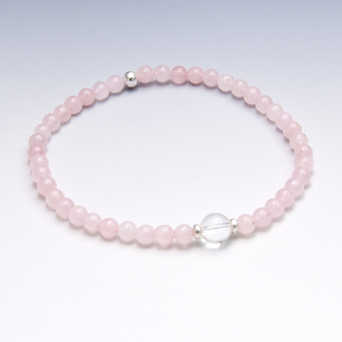 Rose Quartz Dainty Bracelet, Compassion and Love