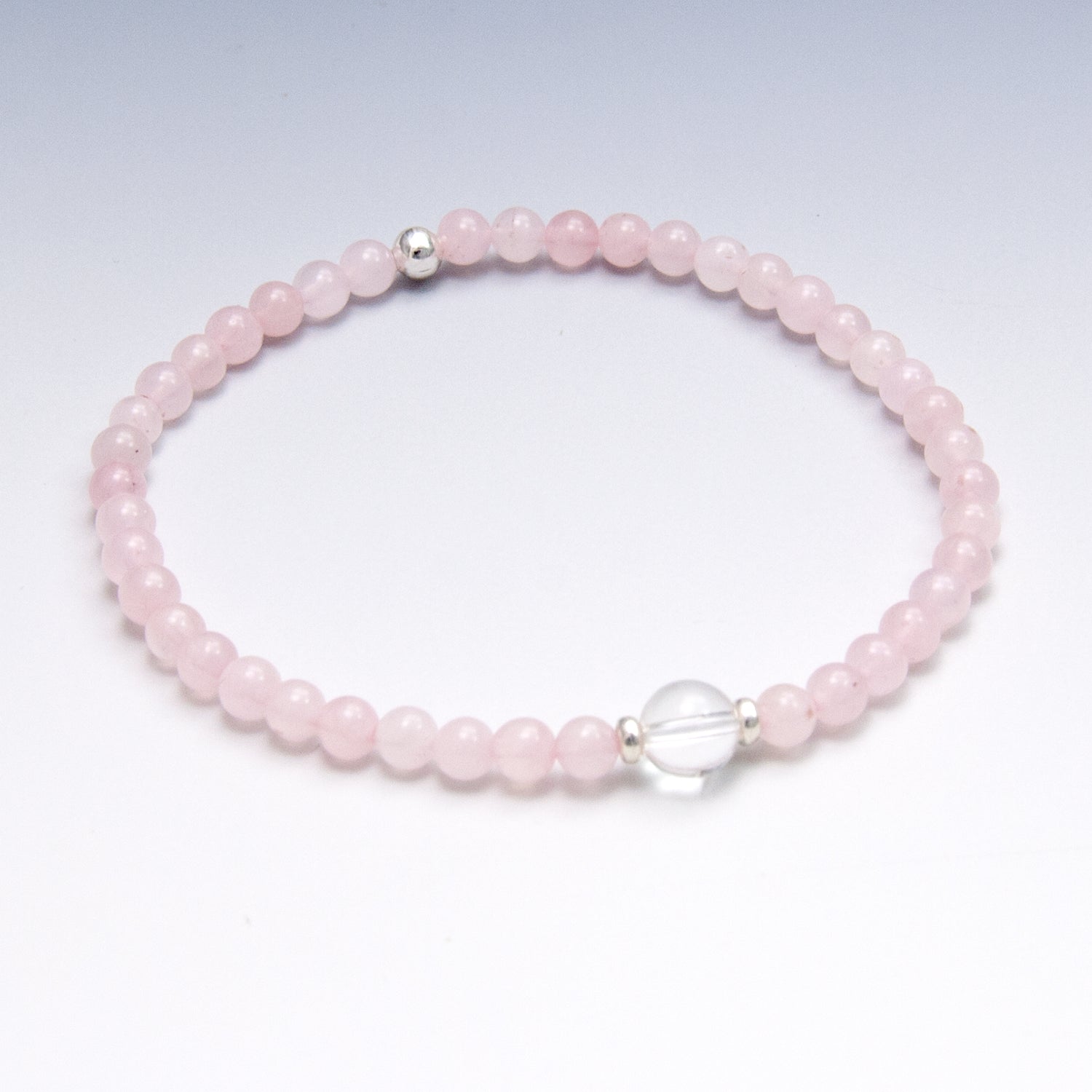 Rose Quartz Dainty Bracelet, Compassion and Love