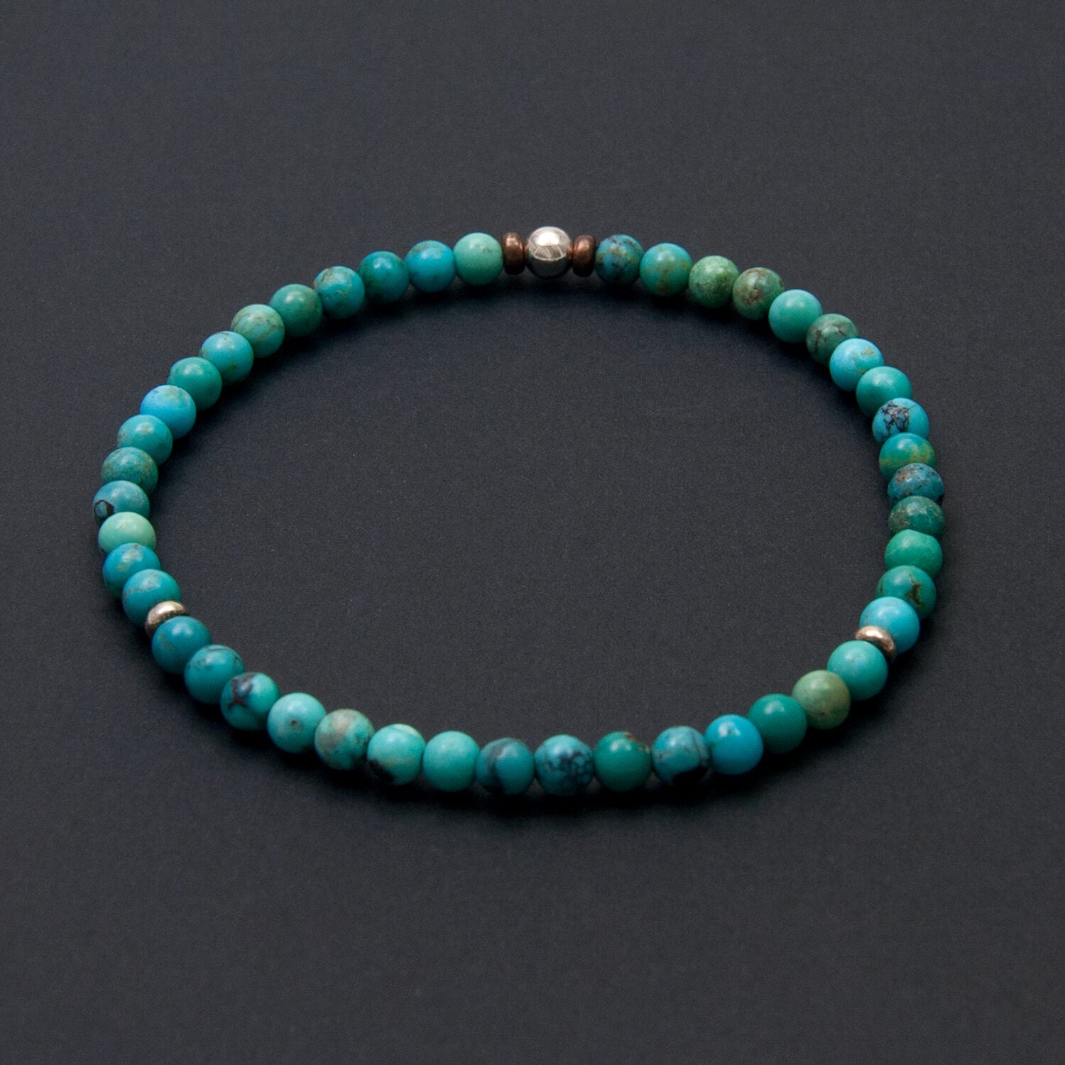 100% Natural Turquoise Bracelet 4mm