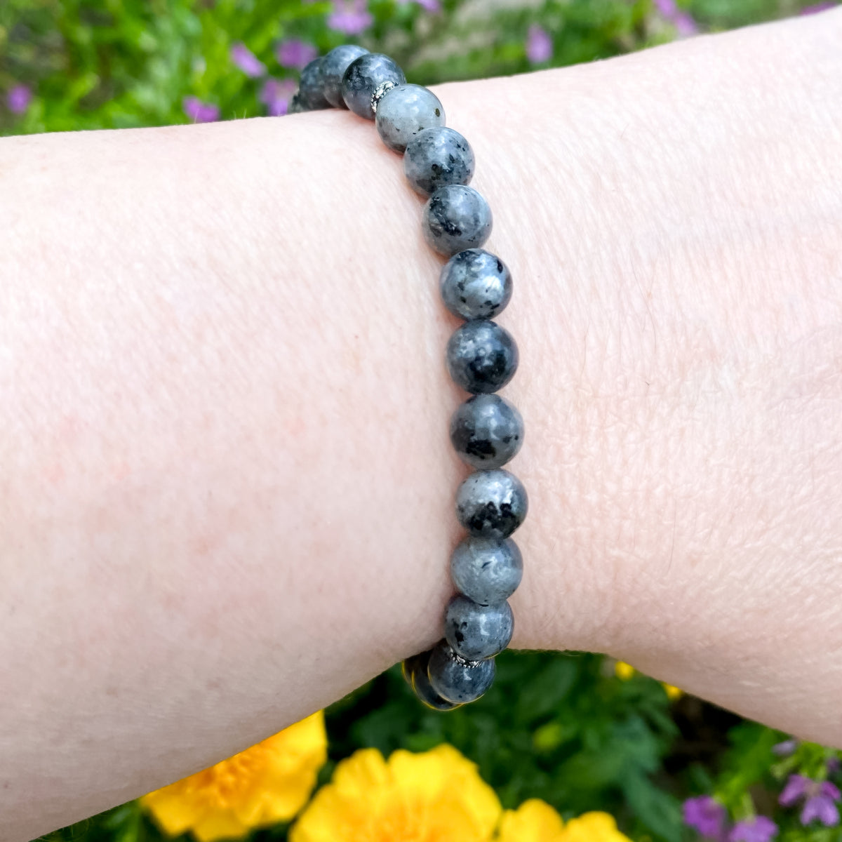 Larkivite Bracelet &quot;Dark Labradorite&quot;