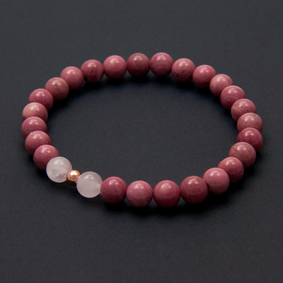 Rhodonite and Rose Quartz Bracelet