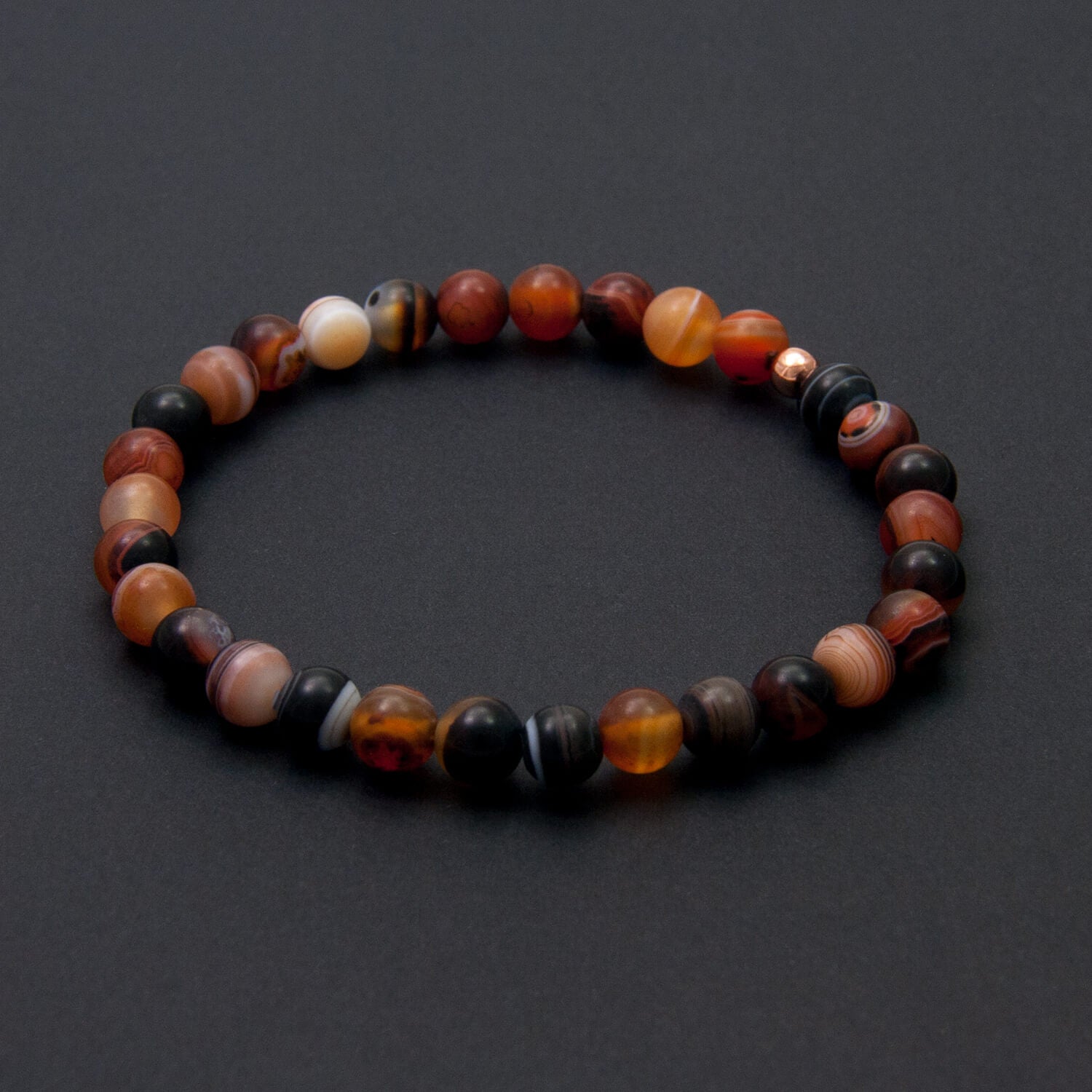 Agate Bracelet, 6mm