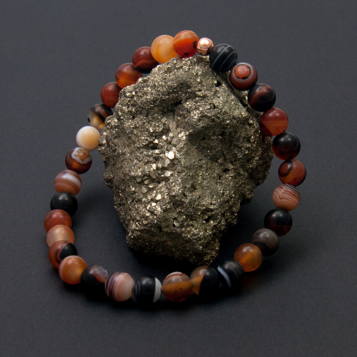 Weaving Balance Bracelet - Agate 6mm