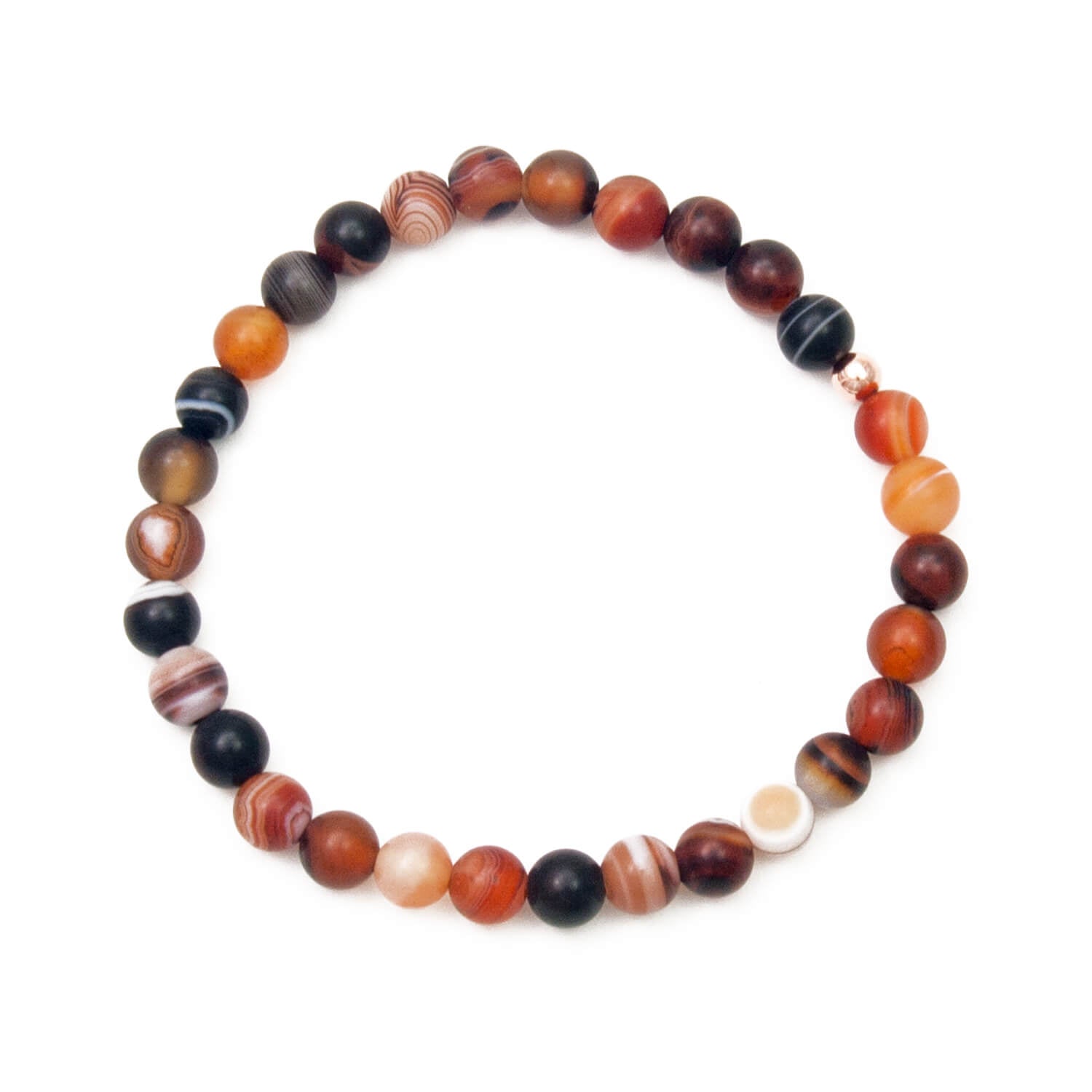 Agate Bracelet, 6mm