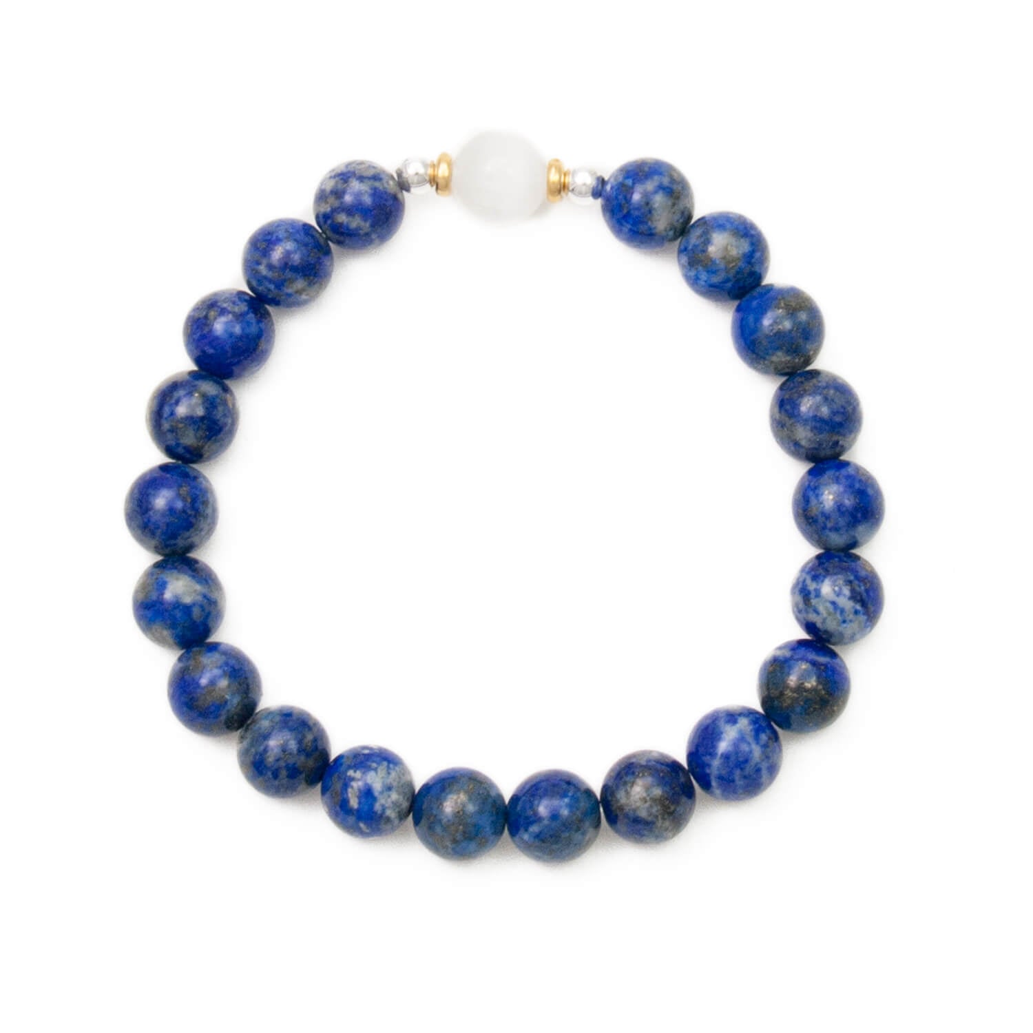 Lapis Lazuli and Selenite Bracelet