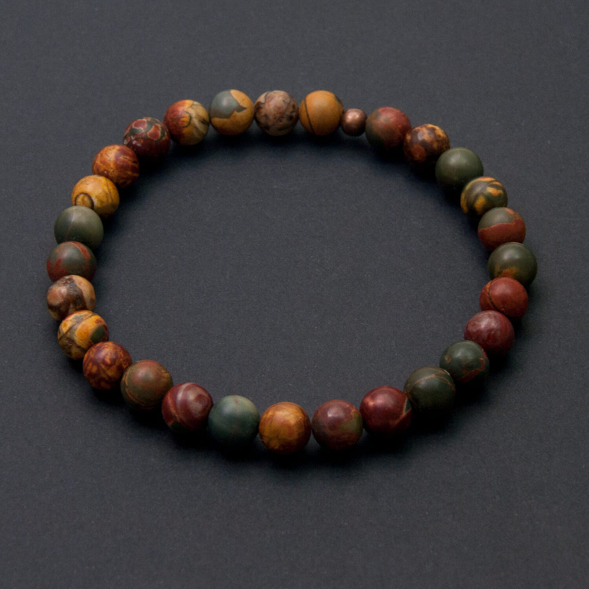 Picasso Bracelet, Red Creek Jasper