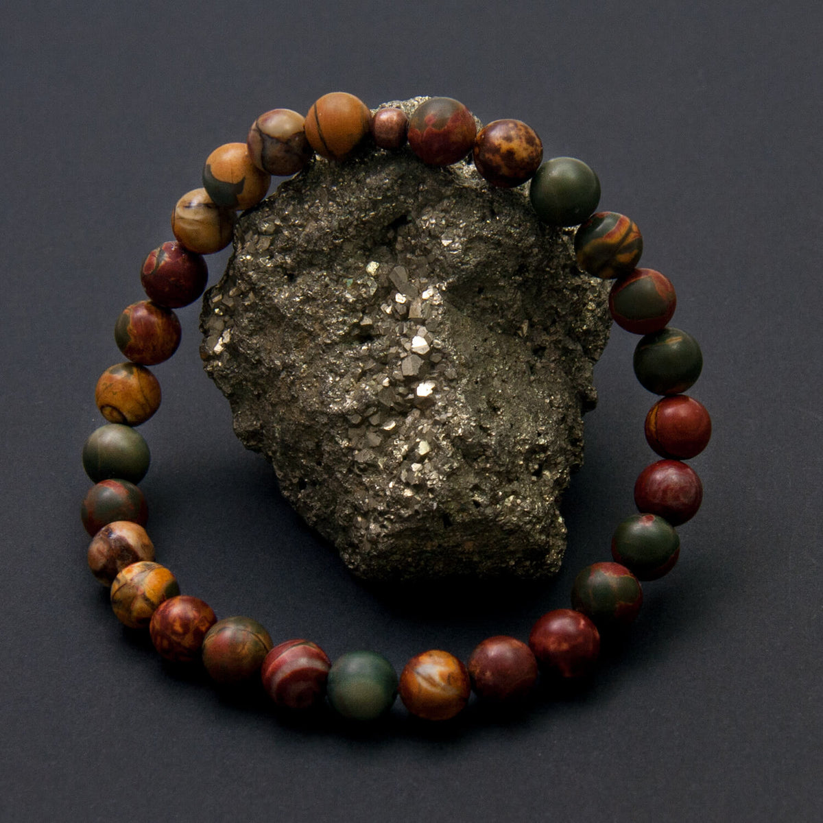 Picasso Bracelet, Red Creek Jasper