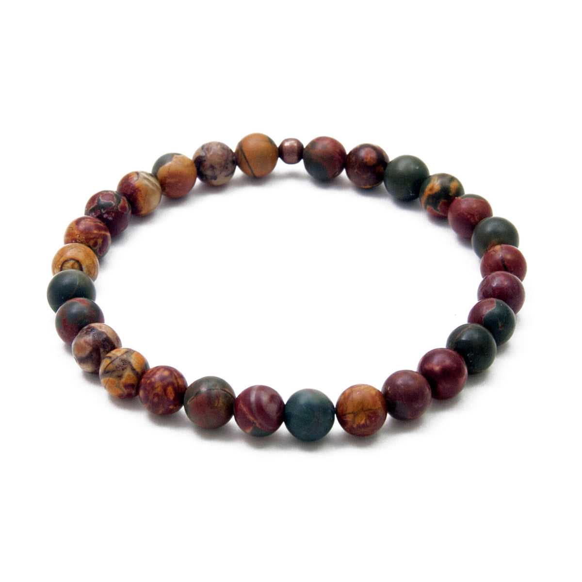 Picasso Bracelet, Red Creek Jasper