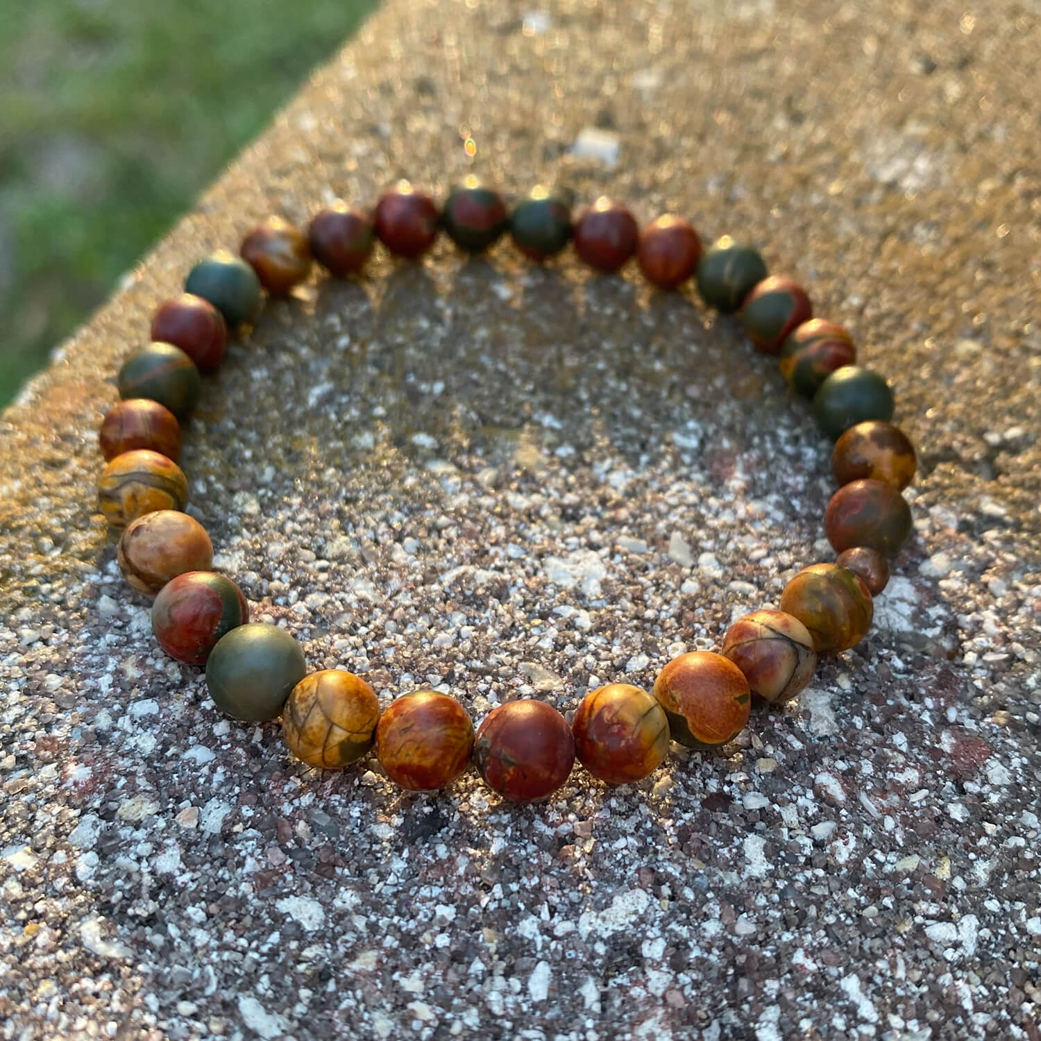 Picasso Bracelet, Red Creek Jasper