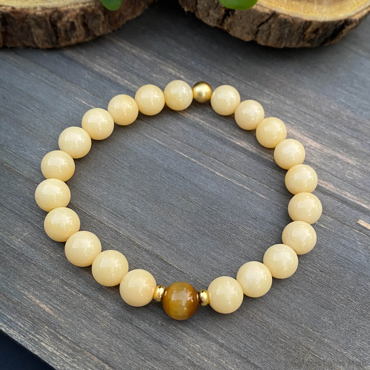Prosperity &amp; Clarity Bracelet - Jade &amp; Tiger Eye