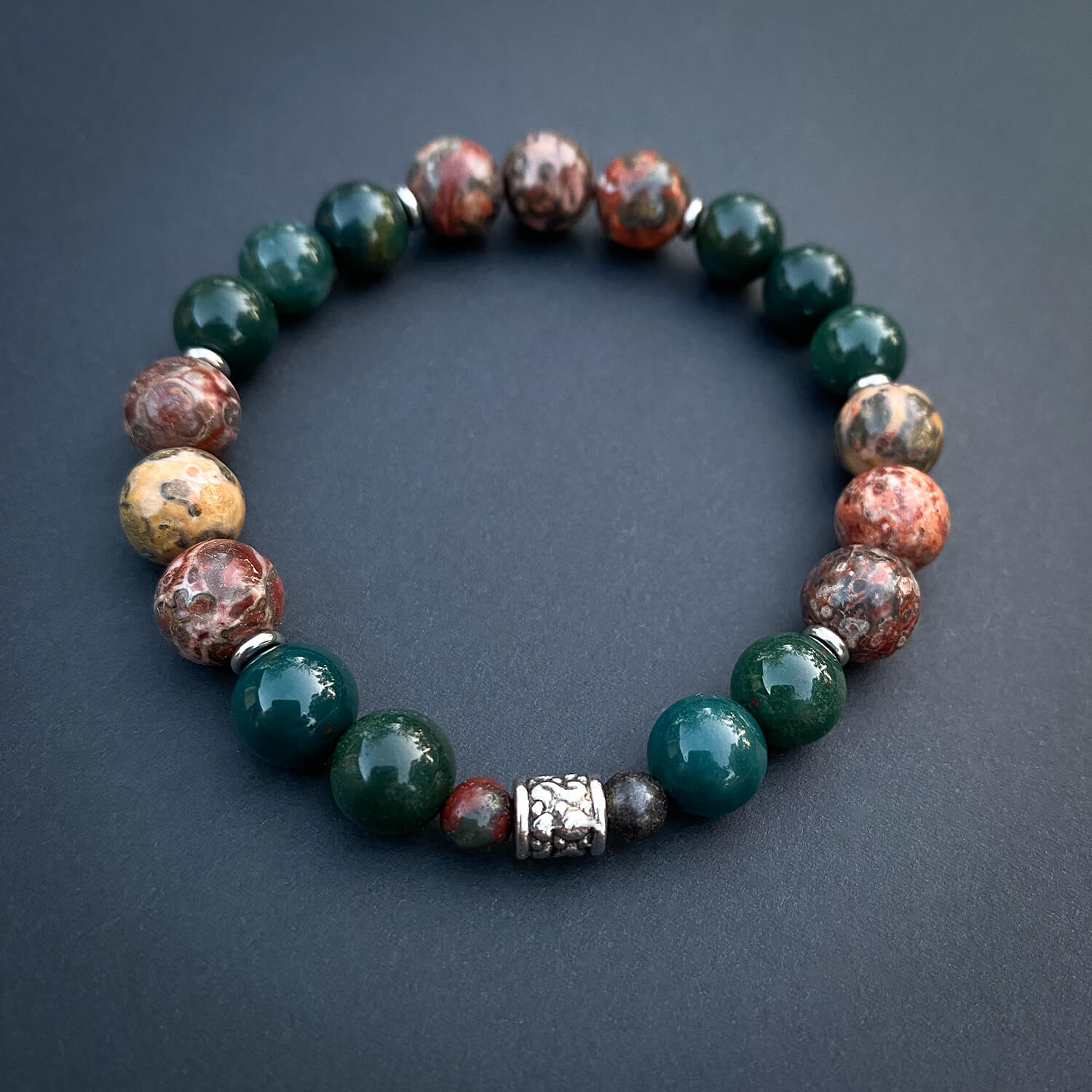 Warrior Spirit Bracelet – Jasper & Bloodstone