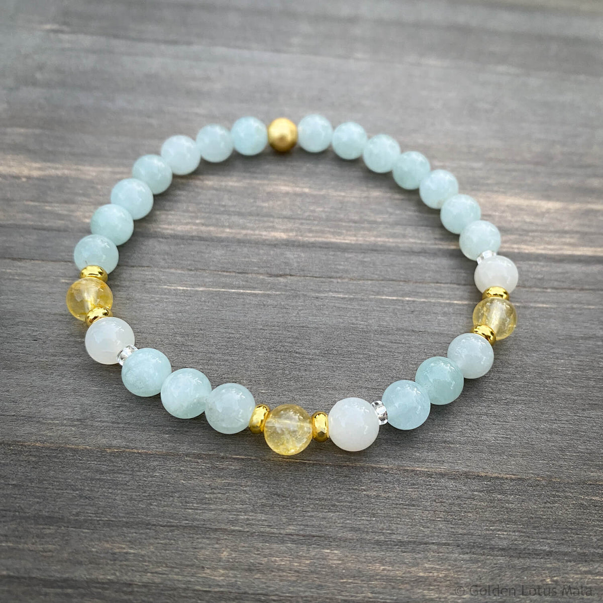 Dream Flow Bracelet – Aquamarine &amp; Moonstone