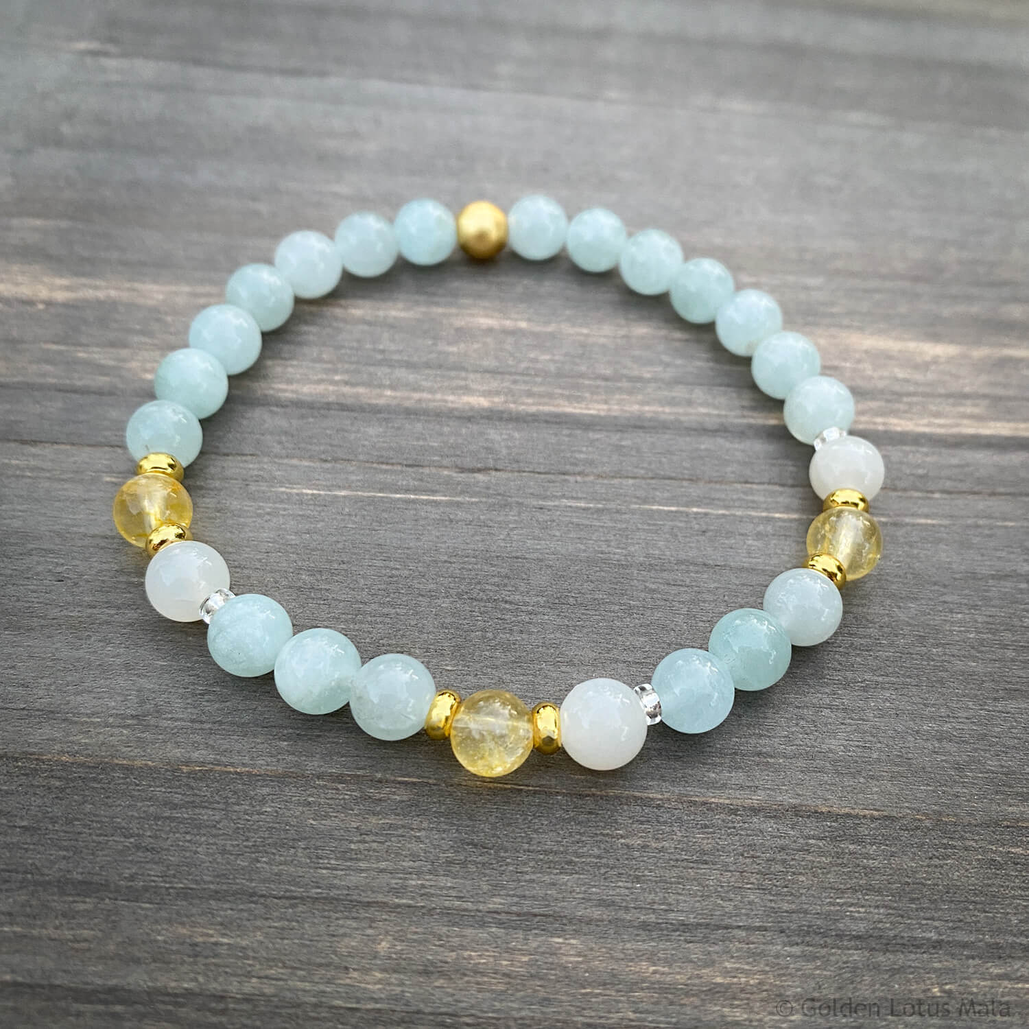 Dream Flow Bracelet – Aquamarine & Moonstone