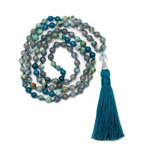 Universal Energy Mala - Labradorite, Turquoise, Apatite, Quartz
