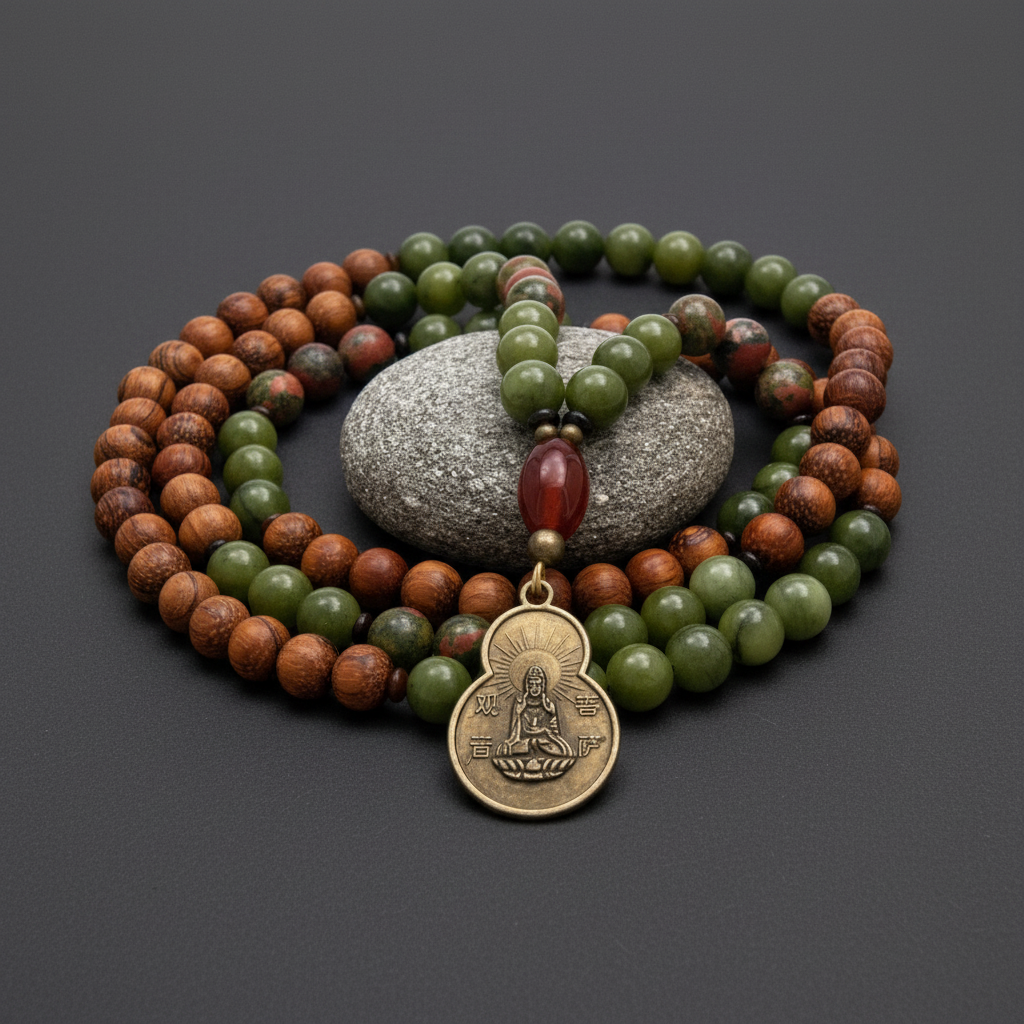 Open Heart Mala - Quan Yin