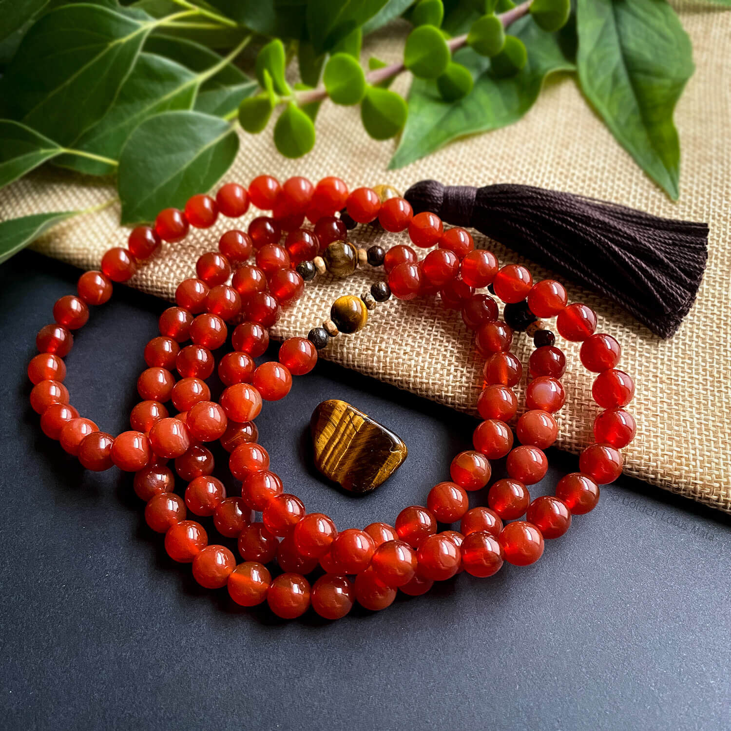 Carnelian Mala - Creative Energy by Golden Lotus Mala