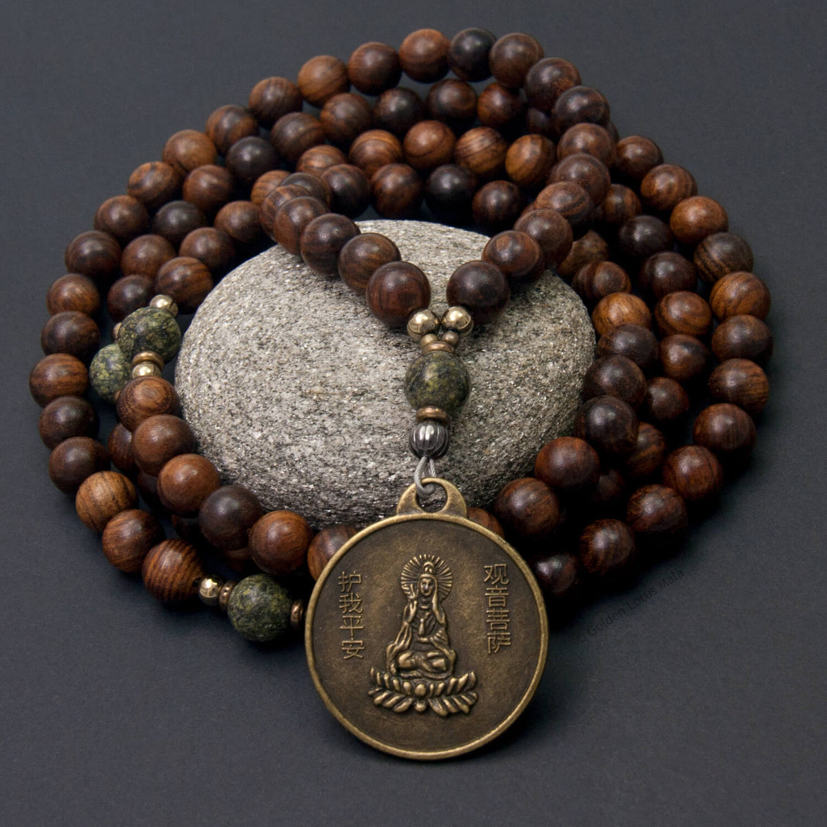 Buy Handmade Dark Wood Buddhist Prayer Beads Bracelet / Wrist Mala Online  at desertcartINDIA
