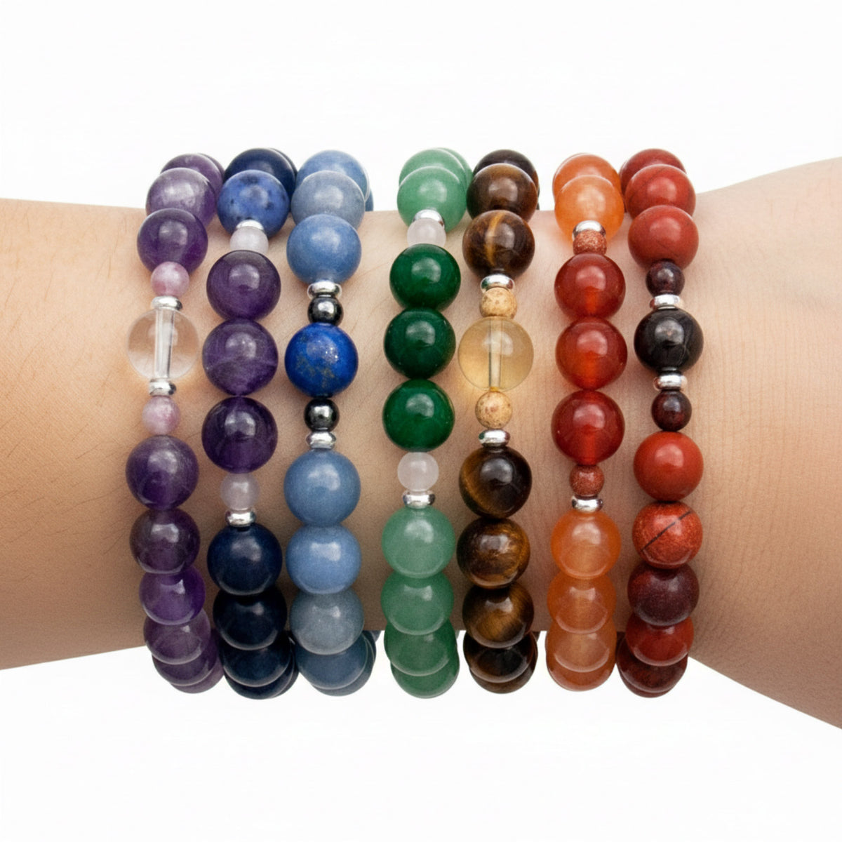 Chakra Healing Bracelet Set