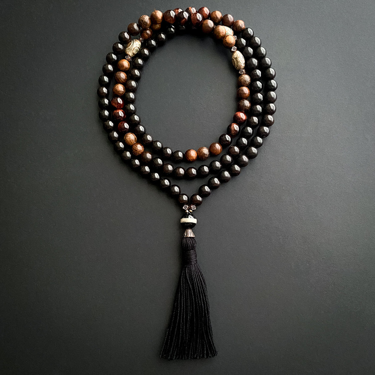 Mala Necklace Prayer Beads by Golden Lotus Mala