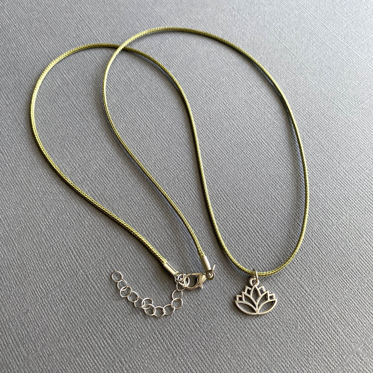 Lotus Flower Charm Necklace – Purity & Awakening