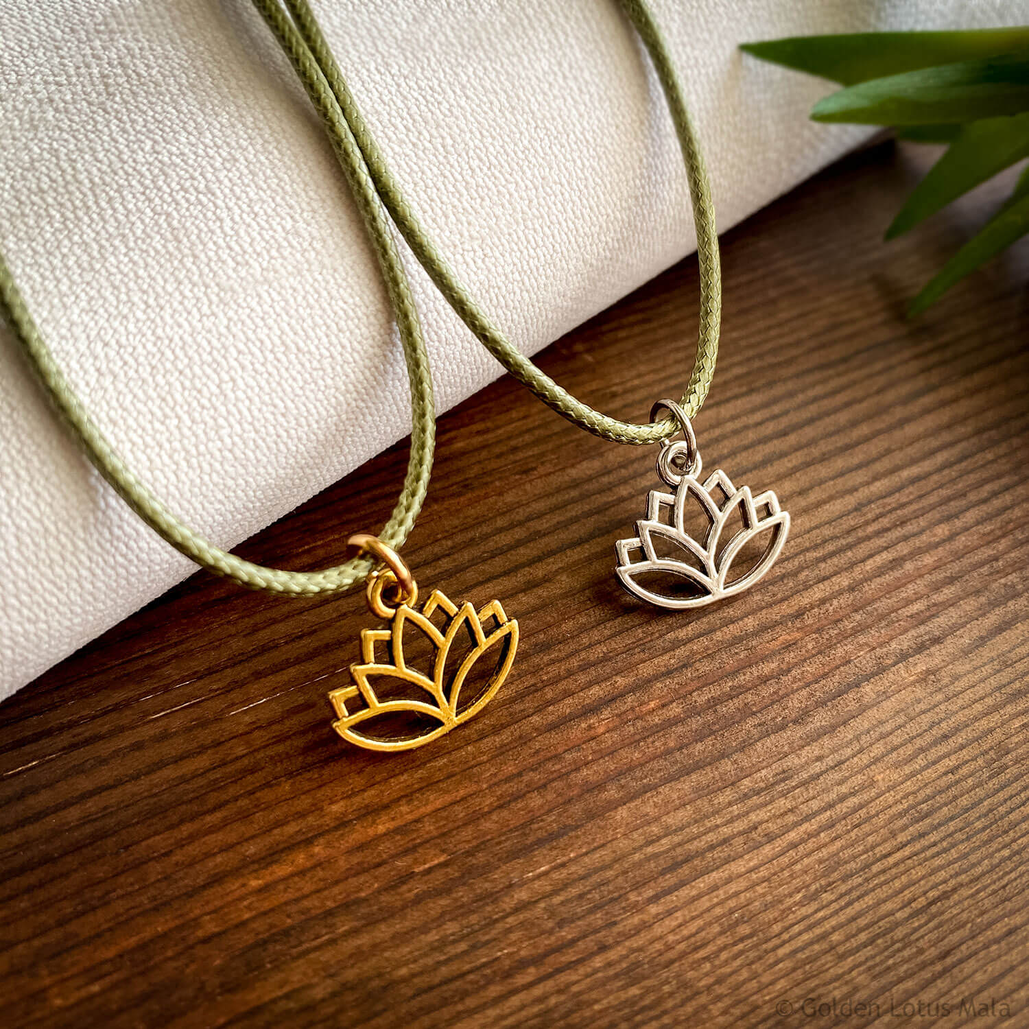 Lotus Flower Charm Necklace – Purity & Awakening