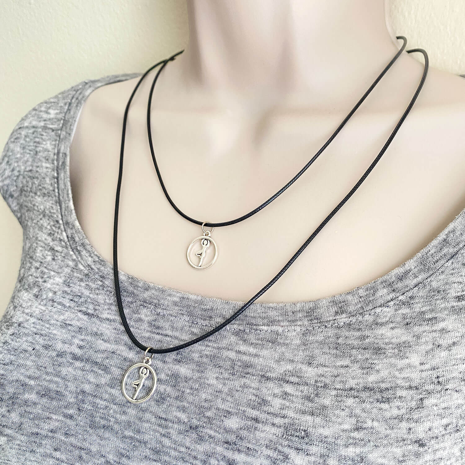 Yoga Warrior Pose Necklace – Strength & Balance